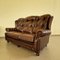 Chesterfield Livingroom Set in Brown Leather, Set of 3 4