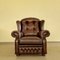 Chesterfield Livingroom Set in Brown Leather, Set of 3 8