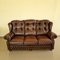 Chesterfield Livingroom Set in Brown Leather, Set of 3 3