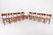 Großes Mid-Century Modern Dänisches Esszimmer Set von Illums Bolighus, 1960er, 10 . Set 10