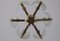 Acanthus Leaf Chandelier in Brass and Glass by Carl Fagerlund for Orrefors, 1960s 11