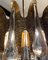 Gilded Waterfall Crystal Glass Chandeliers from Palwa, 1960s, Set of 2, Image 3
