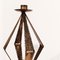 Spanish Sculptural Brutalist Candleholders attributed to Ferroarte, 1950, Set of 2 8