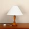 Art Deco Table Lamp in Burl Walnut, 1950s, Image 3