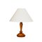 Art Deco Table Lamp in Burl Walnut, 1950s, Image 1