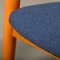 Scandinavian Modern Foldable Safari Lounge Chair in Beech Wood and Blue Fabric, 1950s, Image 16