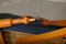 Scandinavian Modern Foldable Safari Lounge Chair in Beech Wood and Blue Fabric, 1950s, Image 18