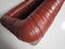 Vintage Piumino Sofa in Dark Cognac Leather attributed to De Pas, Durbino and Lomazzi for Dalloca, 1970s 6