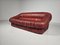 Vintage Piumino Sofa in Dark Cognac Leather attributed to De Pas, Durbino and Lomazzi for Dalloca, 1970s 3