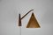 Mid-Century Teak and Rattan Swing Arm Wall Lamp attributed to Temde, 1960s, Image 7