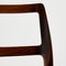 Sillas de comedor modelo 79 de teca de Niels Otto Møller para JL Møbelfabrik. Juego de 6, Imagen 9
