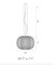 Lampe à Suspension Anwar T 45 Doré Mat par Stephen Burks pour Parachilna 11