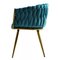 Chaises en Velours Bleu par Europa Antiques, Espagne, Set de 6 7