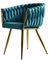 Chaises en Velours Bleu par Europa Antiques, Espagne, Set de 6 8