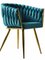 Chaises en Velours Bleu par Europa Antiques, Espagne, Set de 6 3