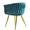 Chaises en Velours Bleu par Europa Antiques, Espagne, Set de 6 5