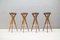 Danish Teak Bar Stools from P J Ø , 1960s, Set of 4, Image 1