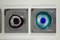 Esperia Design Steel and Glass Panel Wall Lamps by Angelo Brotto, 1960s, Set of 4 3