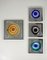 Esperia Design Steel and Glass Panel Wall Lamps by Angelo Brotto, 1960s, Set of 4 2