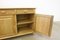 Danish Brutalist Light Oak Low Sideboard in the style of Henning Kjærnulf, 1970s 15