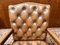 English Leather and Mahogany President Chair 5