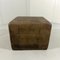 Brown Leather Pouf from de Sede, 1970s 1