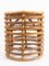 Rattan and Bamboo Stools attributed to Tito Agnoli, 1960s 2