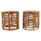 Rattan and Bamboo Stools attributed to Tito Agnoli, 1960s 1