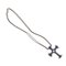 18k White Gold Cross with Sapphires and Diamonds, 2000s 4