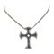 18k White Gold Cross with Sapphires and Diamonds, 2000s 1