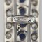 18k White Gold Cross with Sapphires and Diamonds, 2000s 7