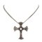 18k White Gold Cross with Sapphires and Diamonds, 2000s 3