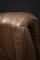 Mid-Century German Modern Brown Leather 4-Seater Sofa, 1970s 13