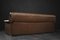 Mid-Century German Modern Brown Leather 4-Seater Sofa, 1970s 18