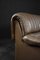 Mid-Century German Modern Brown Leather 4-Seater Sofa, 1970s 10