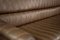 Mid-Century German Modern Brown Leather 4-Seater Sofa, 1970s 14