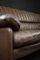 Mid-Century German Modern Brown Leather 4-Seater Sofa, 1970s 17