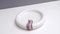 Round Ceramic Catchall with Hand Painted Details by Ambrogio Pozzi for Michielotto, Italy, 1980s 4