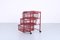 Postmodern Red Metal Storage Unit from Ikea, 1980s 3