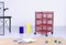 Postmodern Red Metal Storage Unit from Ikea, 1980s, Image 9