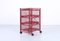 Postmodern Red Metal Storage Unit from Ikea, 1980s 2