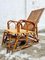 Italian Rattan and Wicker Chaise Longue, Italy, 1920s 1