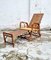 Italian Rattan and Wicker Chaise Longue, Italy, 1920s 5
