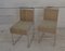Set of Vintage Chairs in Natural Woven Wicker and Plastic by Piyo, 1990s 1