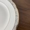 Flache Teller in Weiß & Gold von Villeroy & Boch, 1940er, 6er Set 5
