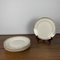 Flache Teller in Weiß & Gold von Villeroy & Boch, 1940er, 6er Set 1