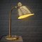 Lámpara de mesa modernista danesa Mid-Century de latón con estrellas perforadas atribuida a Vilhelm Lauritzen, Dinamarca, años 40, Imagen 2