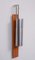 Vintage Stainless Steel Tube Wall Lamps, France, 1970s, Set of 2 4
