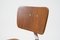 Silla de escritorio giratoria Mid-Century de nogal atribuida a Bremshey & Co. Solingen, Alemania, años 50, Imagen 9