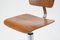 Silla de escritorio giratoria Mid-Century de nogal atribuida a Bremshey & Co. Solingen, Alemania, años 50, Imagen 7